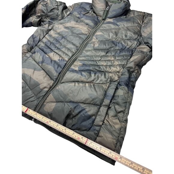 Abercrombie & Fitch Camo Puffer Jacket M Water & Wind Resistant Down Insulated G - Picture 9 of 14
